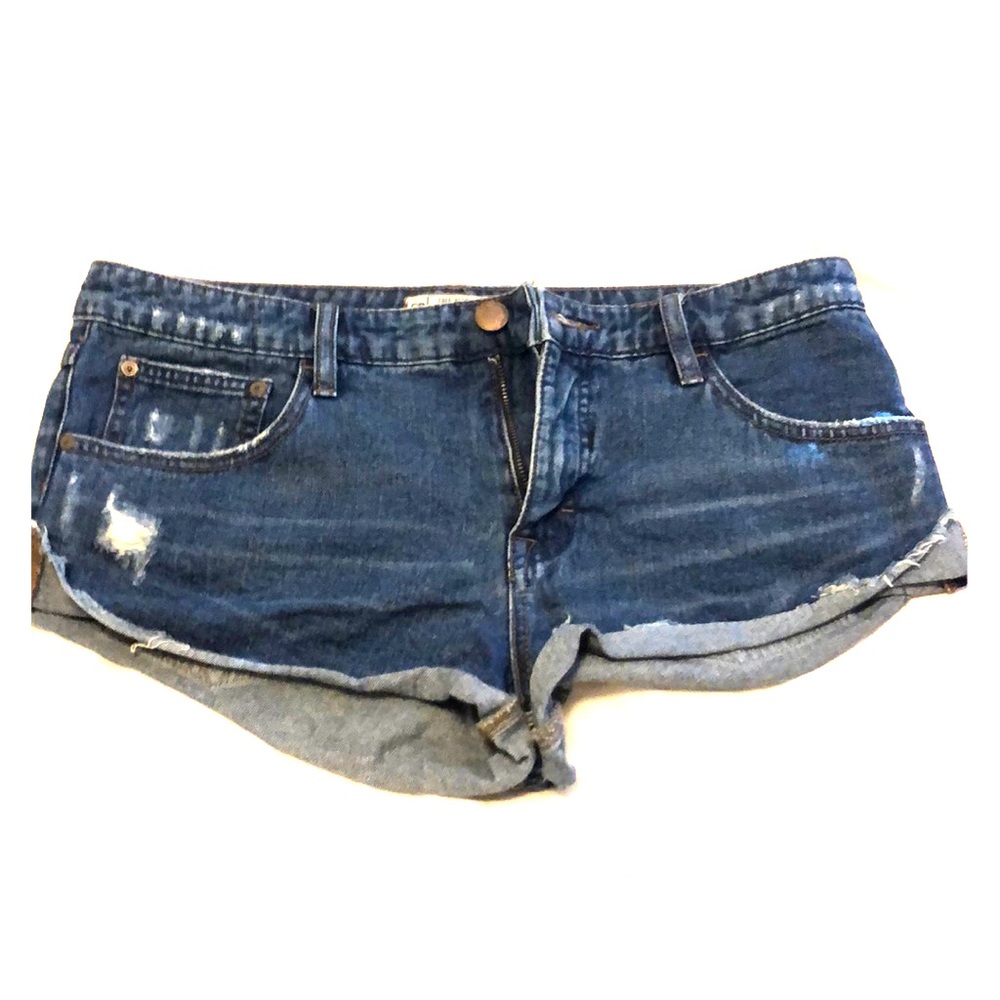 Free people denim shorts
